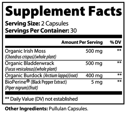 100% Organic Sea Moss Capsules